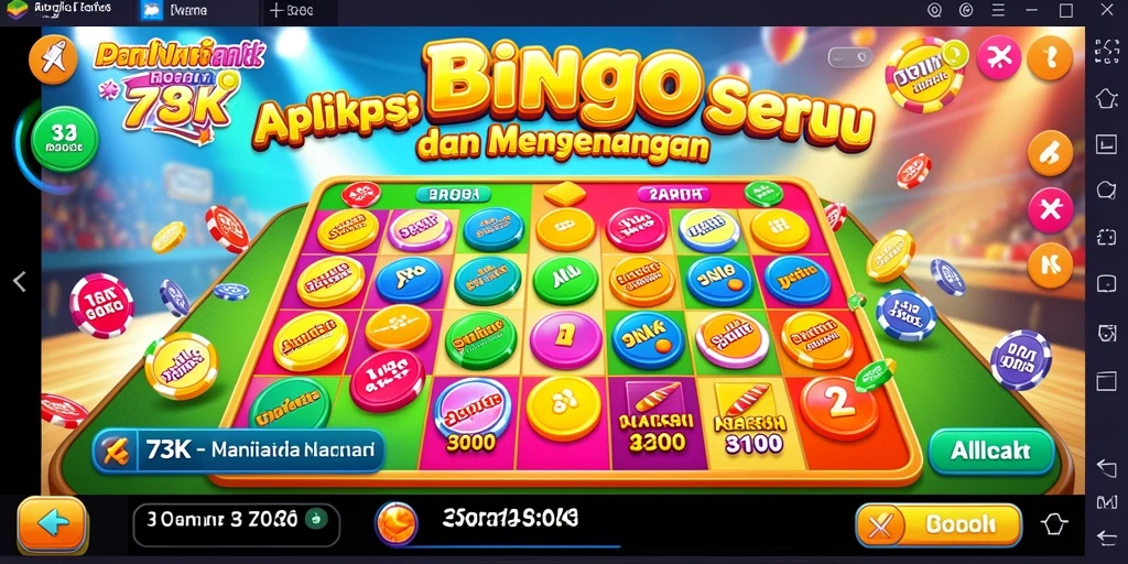 Tampilan gameplay menarik dari aplikasi Bingo 73K.