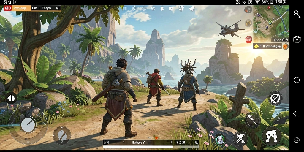 Gameplay 8ID yang menampilkan dunia terbuka yang luas dan menakjubkan.