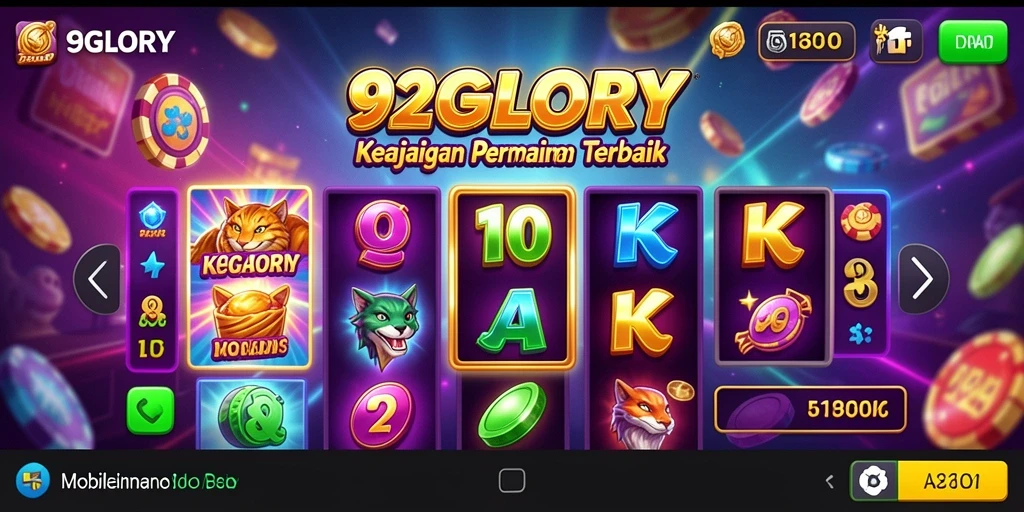 Tampilan menarik dari gameplay slot 92GLORY yang mengasyikkan.