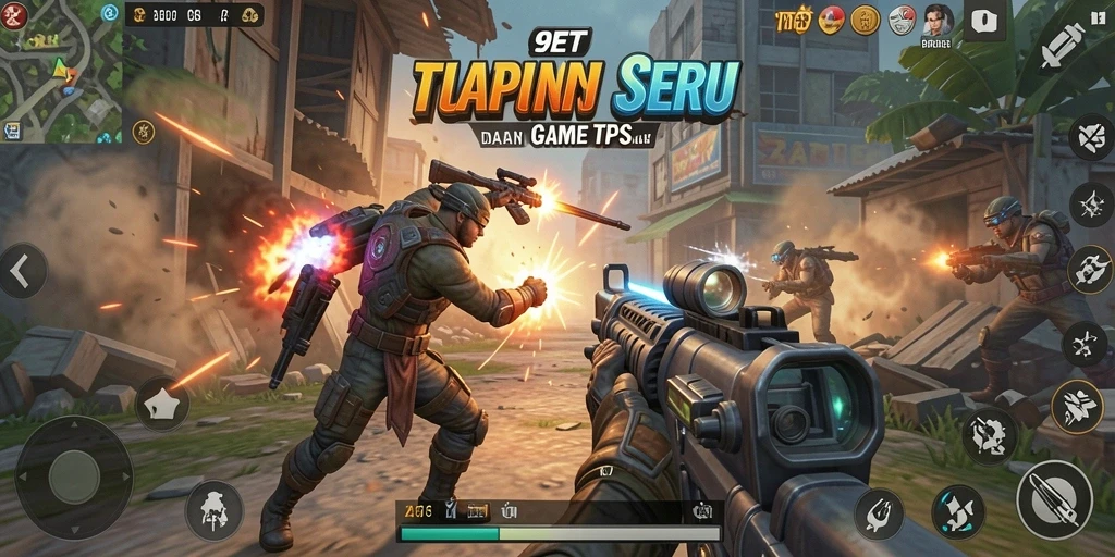 Screenshot gameplay menunjukkan aksi tembak-menembak yang mendebarkan di <strong>9ET</strong>.