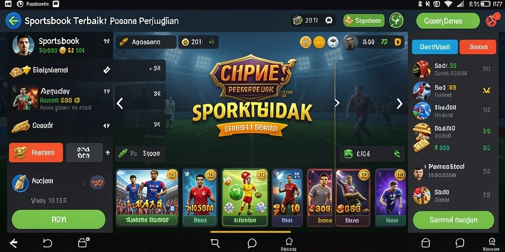 Screenshot API77 menampilkan berbagai pilihan taruhan Sportsbook.
