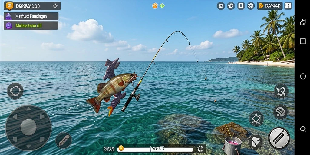 Tangkapan ikan besar di laut dalam DAYA4D, menampilkan grafis yang memukau.