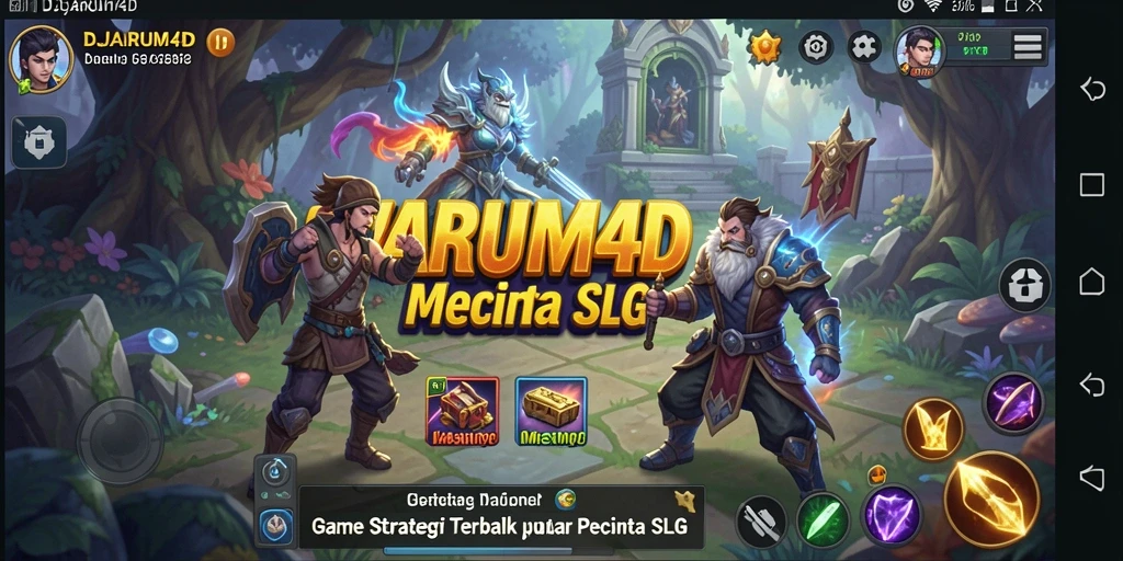 Screenshot DJARUM4D yang menampilkan pertempuran strategis yang intens.