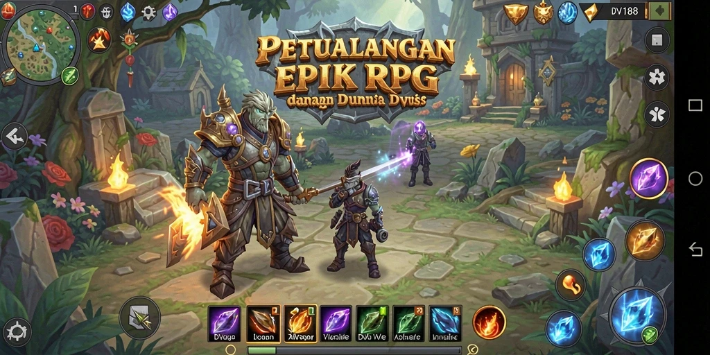Gameplay menantang dengan pertempuran epik dan eksplorasi mendalam.