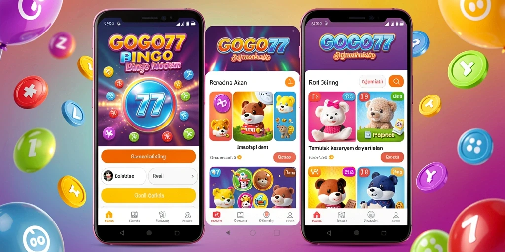 Screenshot utama GOGO77 menampilkan gameplay seru Bingo dengan interaksi pemain.