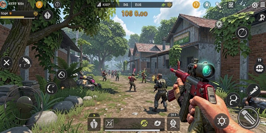 Tampilan gameplay <strong>KKRP</strong> yang menarik dengan berbagai elemen kreatif.