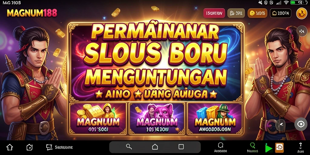 Gameplay MAGNUM188 menampilkan slot dengan grafis mengagumkan dan fitur menarik.