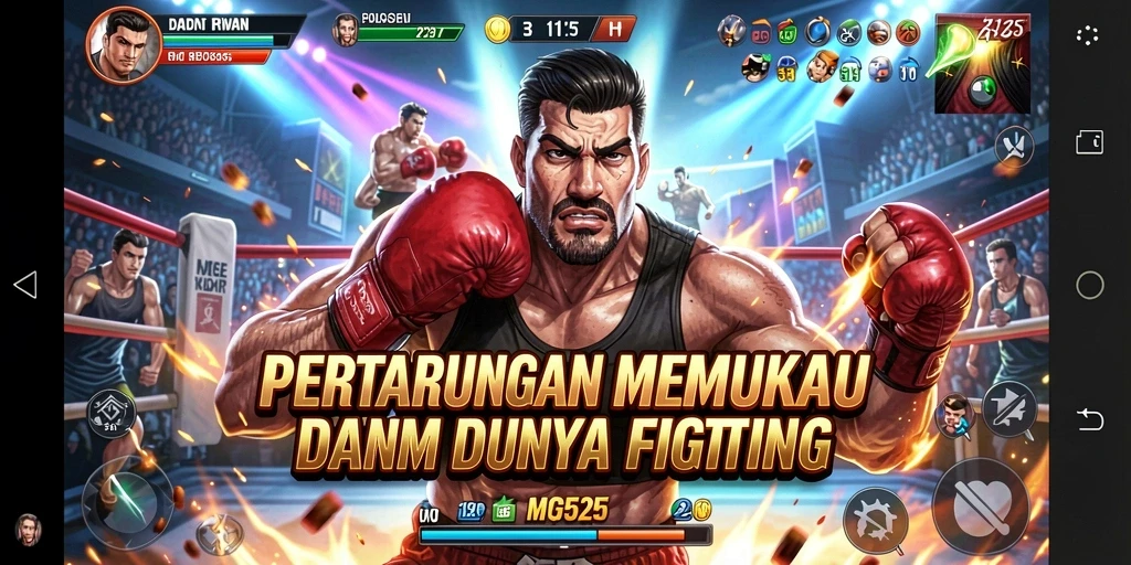 Gameplay seru MG525 yang memukau dalam pertarungan Fighting.
