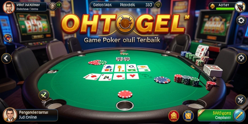 Tampilan gameplay OHTOGEL yang seru dan menarik dalam permainan Poker.