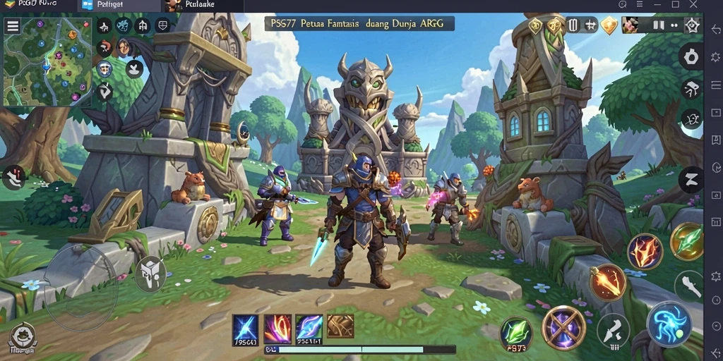 Tampilan gameplay ARPG yang seru dan mendebarkan dalam PSG77.