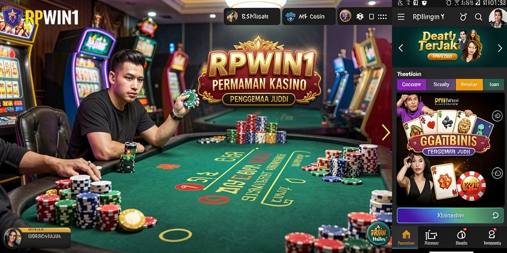 Screenshot gameplay RPWIN1, menunjukkan keseruan permainan Kasino.