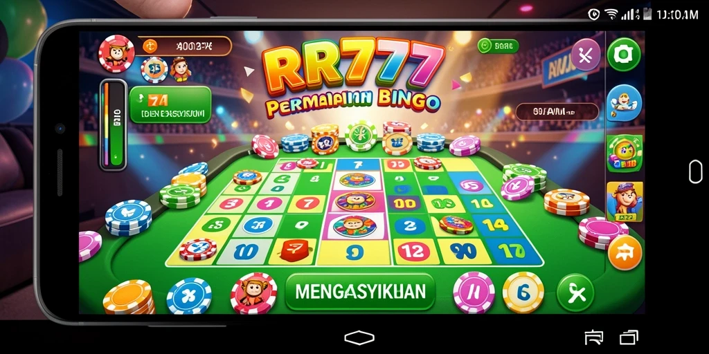 Screenshot gameplay RR777 menampilkan keseruan permainan Bingo.
