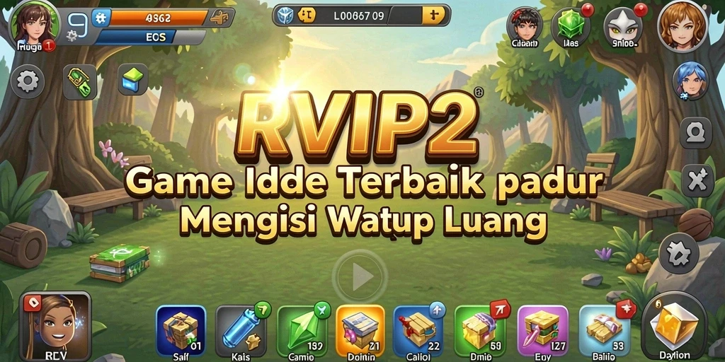 Tampilan gameplay RVIP2 dengan karakter dalam mode Idle yang asyik.