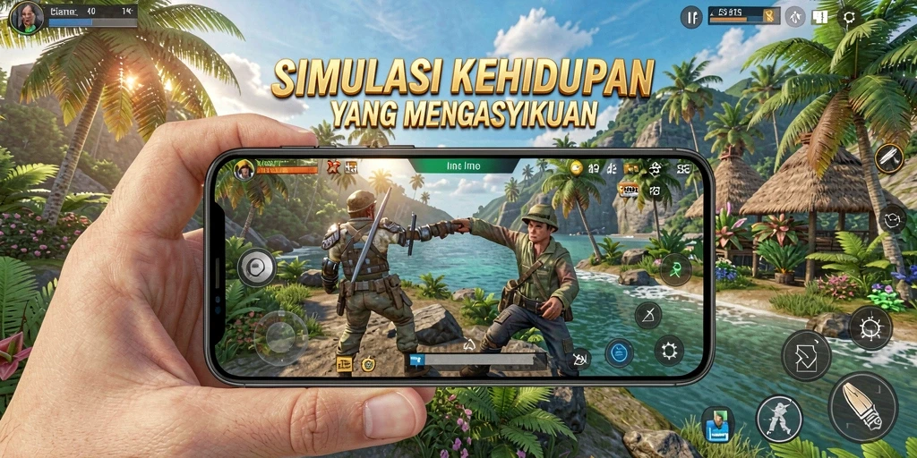 Tangkapan layar utama S13 menunjukkan gameplay simulasi yang menarik dan dinamis.