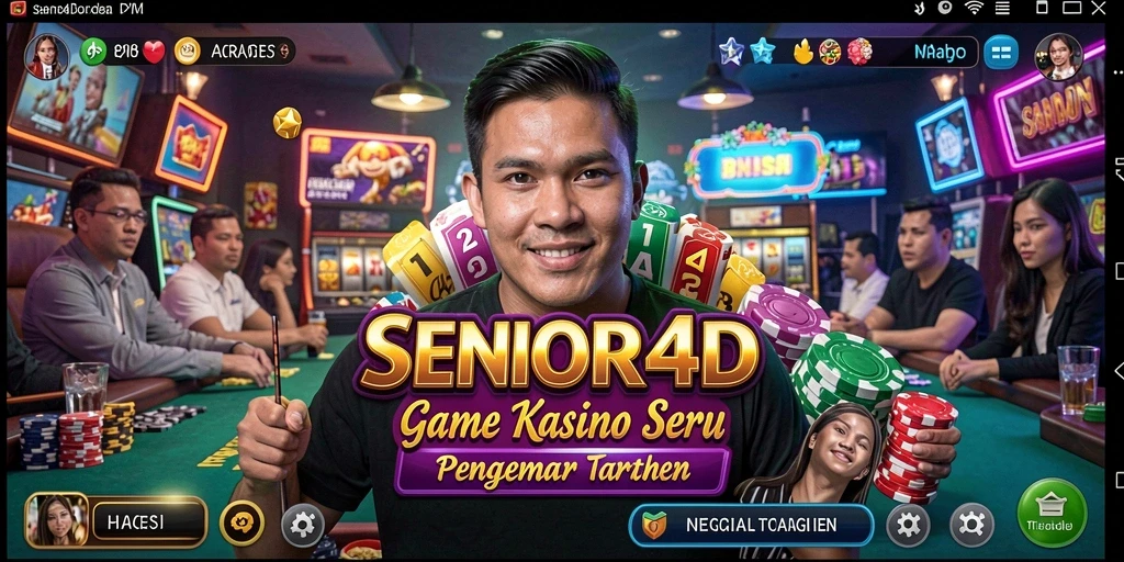 Tampilan menarik dari gameplay Kasino di SENIOR4D.