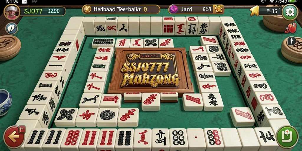 Screenshot utama SJO777 menampilkan gameplay Mahjong yang menarik.