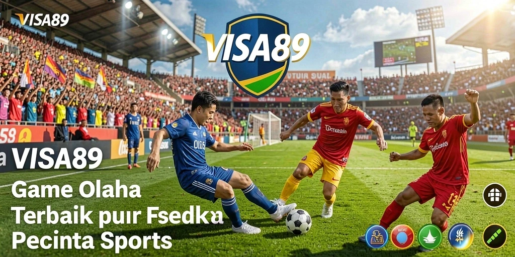 Screenshot utama VIS89 menampilkan aksi seru dalam pertandingan olahraga.
