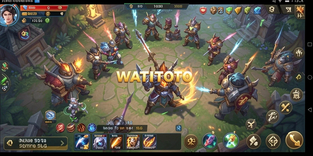 Tampilan gameplay menarik dari WATITOTO yang penuh dalam aksi SLG.