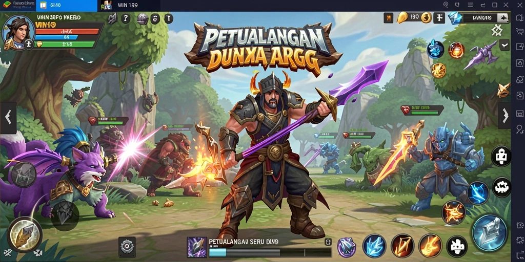 Gameplay seru dan menantang dalam WIN199 sebagai ARPG.