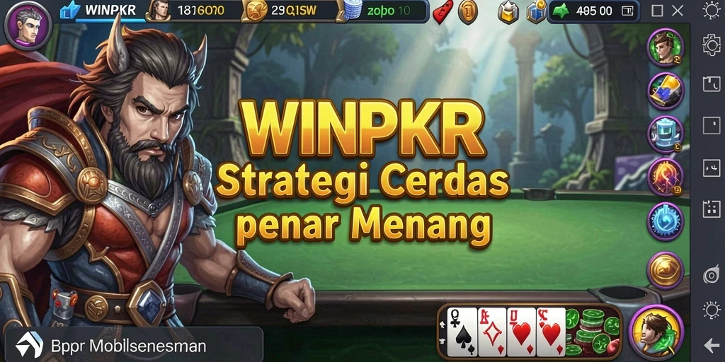 Tangkapan layar gameplay <strong>WINPKR</strong> yang menunjukkan aksi strategi yang mendebarkan.