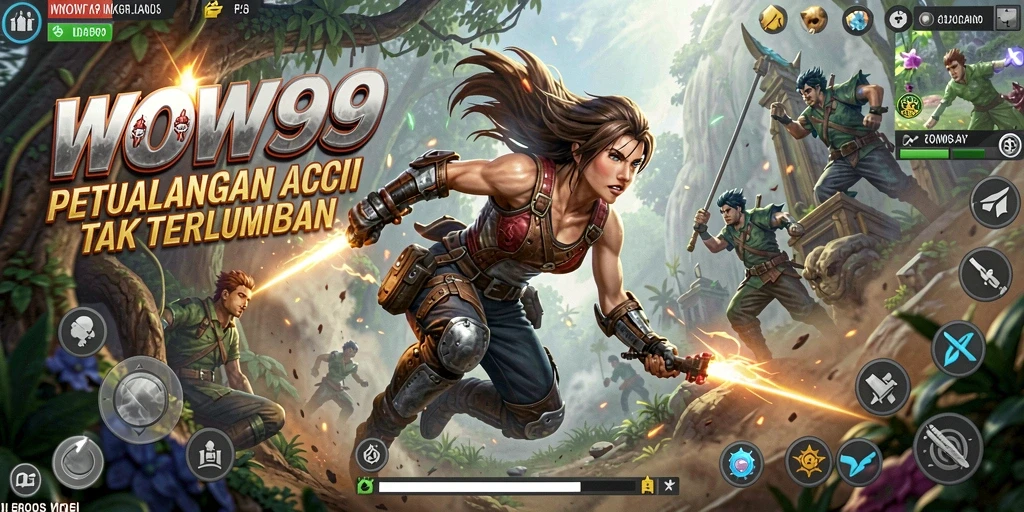 Tampilan gameplay aksi seru dari WOW99 dengan grafis menakjubkan.
