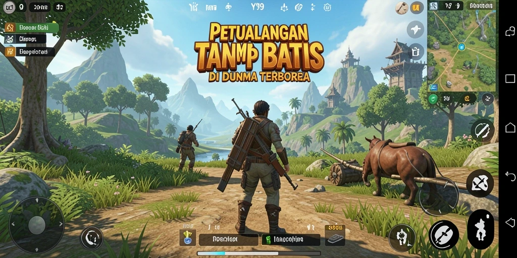 Tampilan gameplay Y89 yang menawan dalam dunia terbuka yang luas.